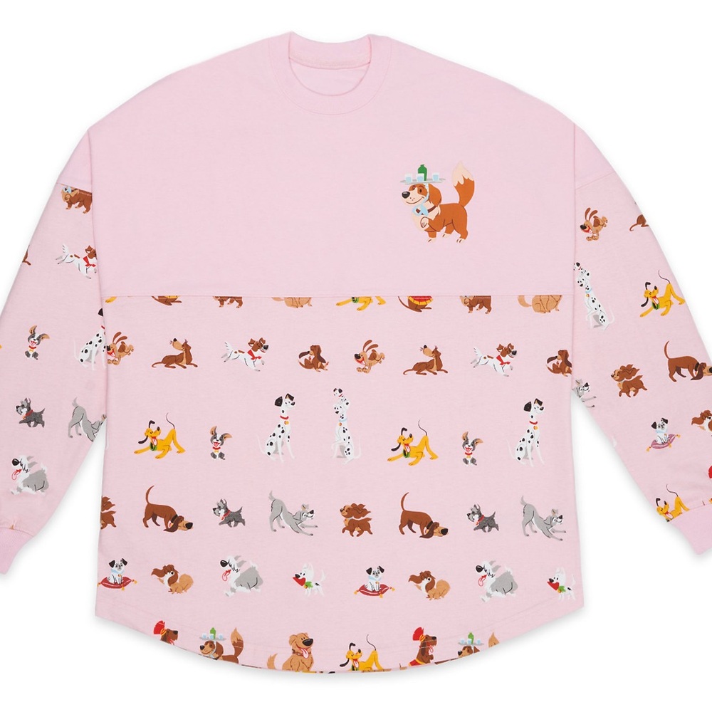 Rare Disney Dogs Pink Spirit Jersey Large